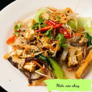 Stir-fried glass noodle & veggies - Miến xào chay