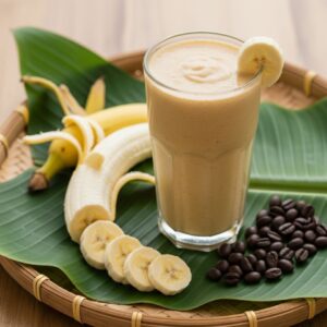 Vegan banana & coffee smoothie - Sinh tố chuối cà phê