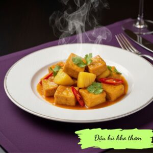 Pineapple tofu - Đậu hũ kho thơm