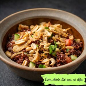 Brown rice fried rice - Cơm chiên lứt