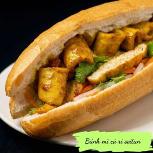 Seitan curry Banh Mi - Bánh mì cà ri seitan