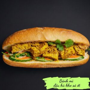 Lemongrass chili tofu Banh Mi - Bánh mì đậu hũ sả ớt