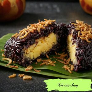 Hanoi sticky rice - Xôi khúc chay Hà Nội