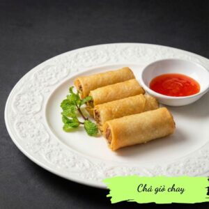 Fried vegan spring rolls (4pcs) - Chả giò chay