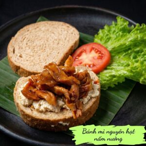 Whole grain bread with mushroom - Bánh mì nguyên hạt nấm nướng