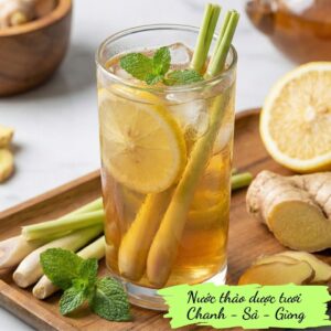 Ginger - Lemongrass - Lemon herbal drink - Nước Chanh Sả Gừng